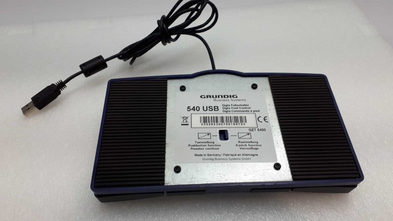 Grundig 540 USB Foot Control Transcription &