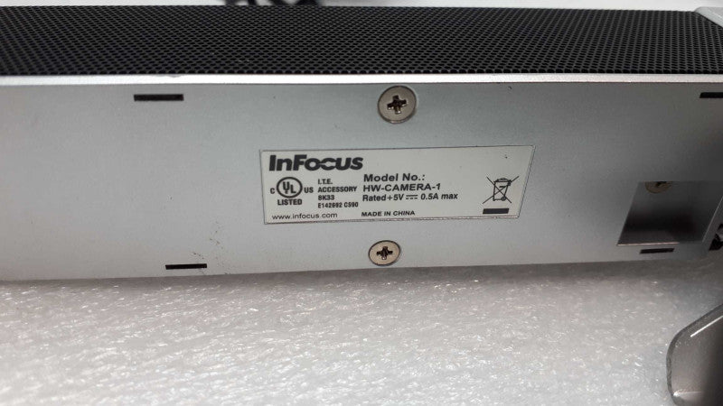 InFocus HW-CAMERA-1 USB Webcam & Microphone,Desk / LCD Mountable. Lightweight &