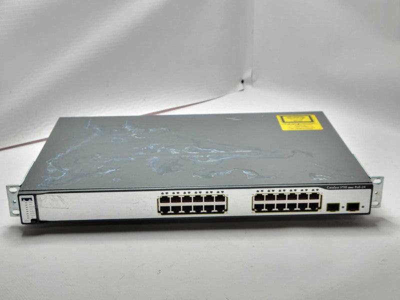 Cisco WS-C3750-24PS-E Catalyst 3750 Series 24 PoE Port Switch _