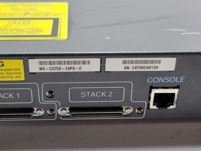 Cisco WS-C3750-24PS-E Catalyst 3750 Series 24 PoE Port Switch _