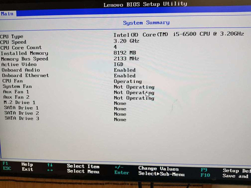 Lenovo ThinkCentre M710s SFF Intel i5 - 6500 CPU @ 3.20GHz 8GB RAM Q