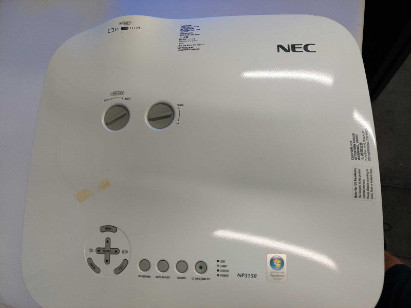 NEC Projector Model: NP3150