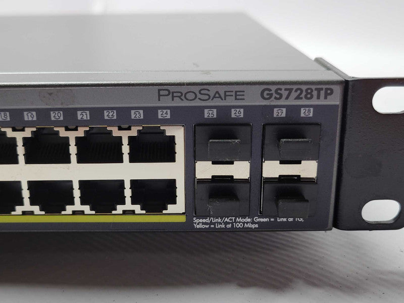 NetGear ProSafe 24-Port Gigabit Smart Switch with PoE and 4x SFP Ports GS728T _