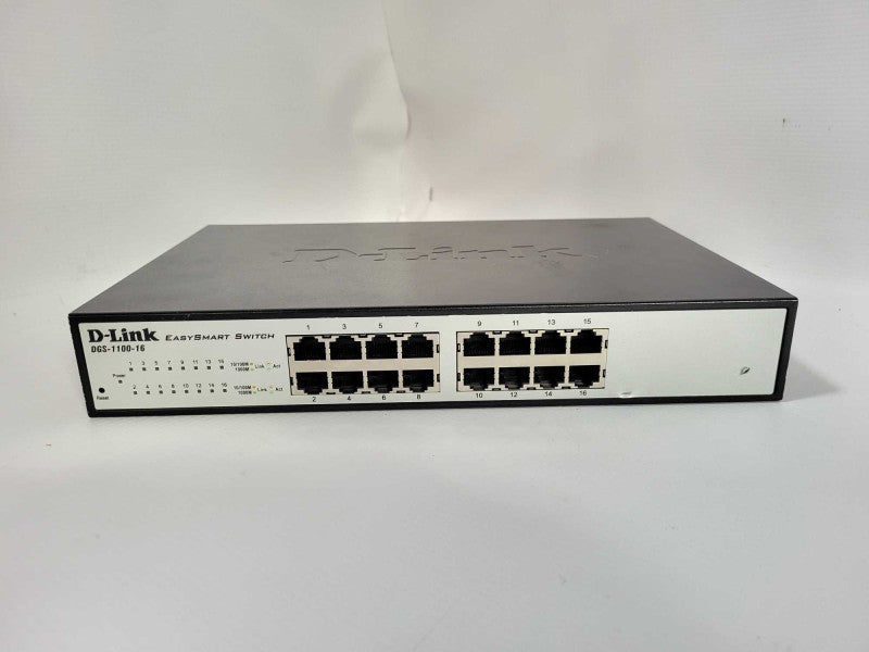 D-Link DGS-1100-16 16-Port Gigabit Ethernet Rack-Mountable Unmanaged Switch $