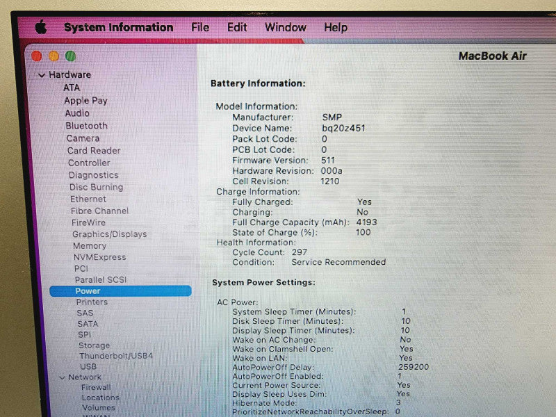 Apple Macbook Air 2017 Core i5-5350U @ 1.8GHz 8GB DDR3 250GB SSD (