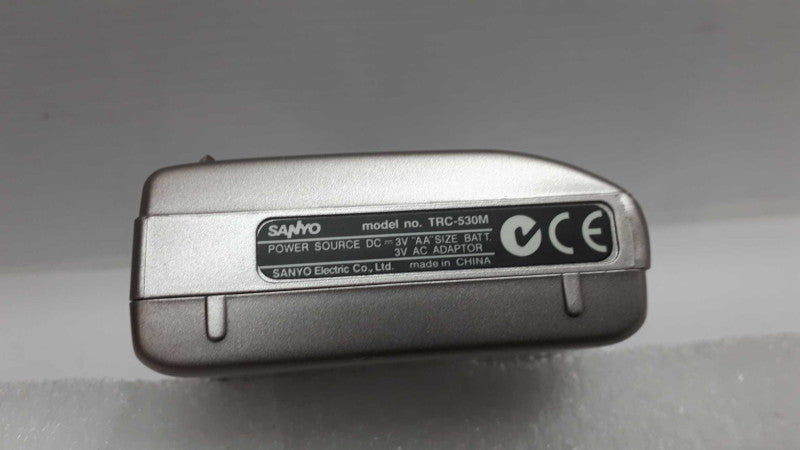 Sanyo Dictaphone 2 Speed Voice Recorder TRC-530M Micro Cassette with Case &