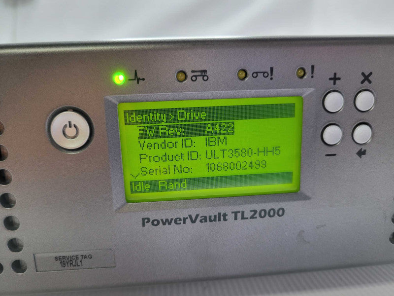 Dell PowerVault TL2000 Library 2U 24-Slots Tape Drive Library, 2x LTO-5 SAS _