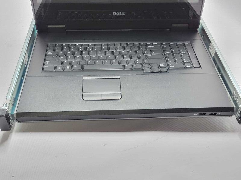 Dell 18.5\\" FPM185 KMM Rackmount LED Console Display Keyboard & Mouse w/ Rails _