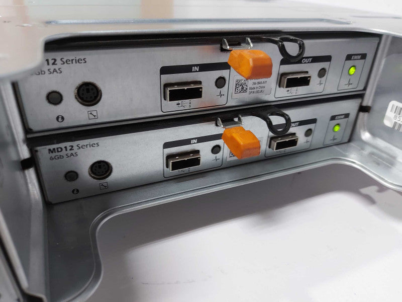 Dell PowerVault MD1200 Array 12x slots / 2x PSU / 2x Controllers 6gbps each #