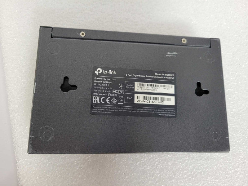 TP-Link TL-SG108PE - 8-Port Gigabit Easy Smart Switch with 4-Port PoE !