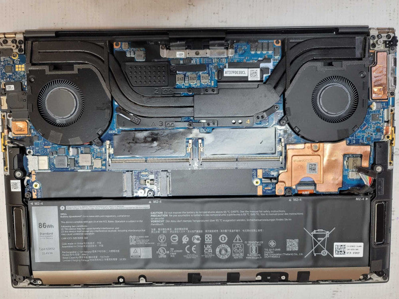 Dell Precision 5560, i7-11850H, NVIDIA T1200 4GB NO RAM/HD FOR PARTS / REPAIR Î²