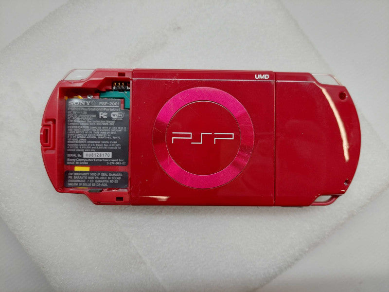Sony Playstation Portable PSP Red Model:PSP-2001 God of War Edition with game