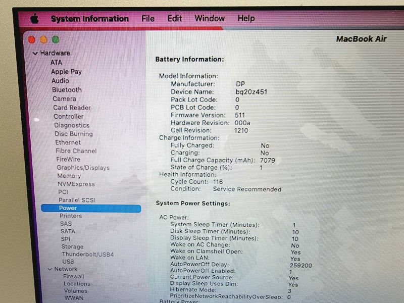 Apple Macbook Air 2017 Core i5-5350U @ 1.8GHz 8GB DDR3 250GB SSD [Read] (
