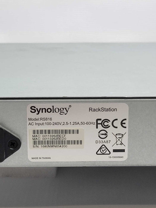 *AS-IS* Synology RS816 4-Bay 3.5\\" NAS | NO HDD | NO CADDIES