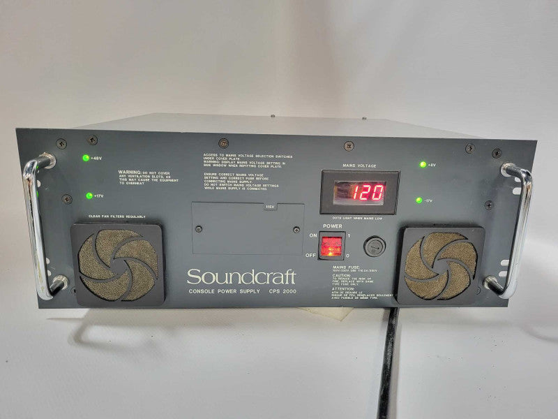Soundcraft CPS 2000 Console Power Supply, 120VAC READ $