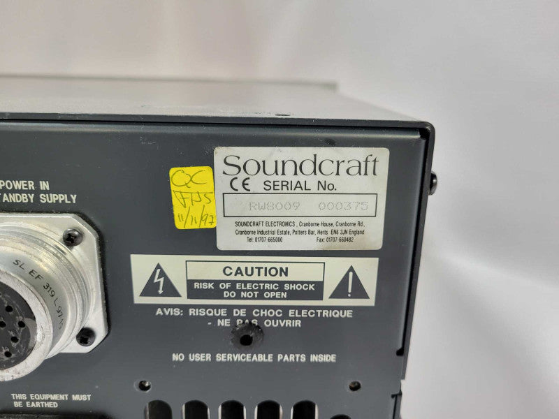 Soundcraft CPS 2000 Console Power Supply, 120VAC READ $