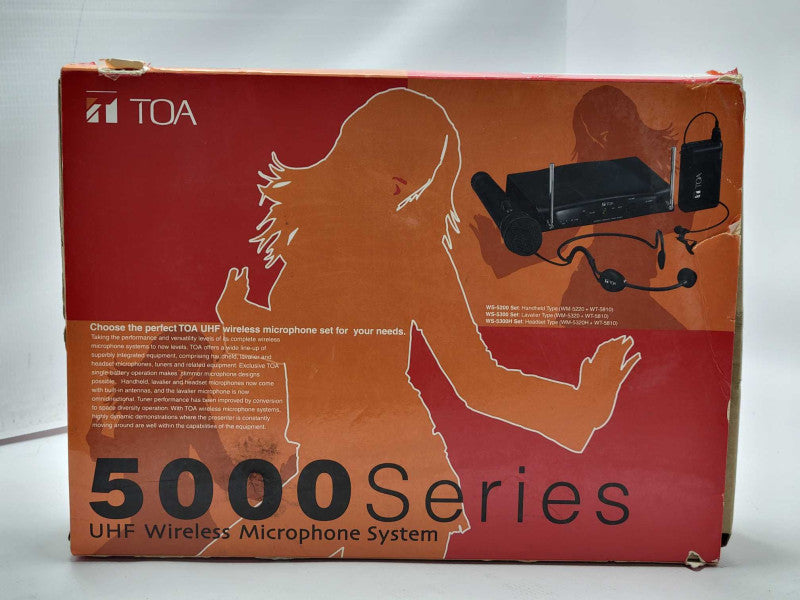 New Open-Box TOA WS-5300 A01US UHF wireless Microphone system _