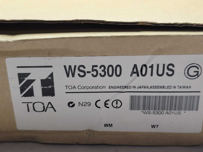 New Open-Box TOA WS-5300 A01US UHF wireless Microphone system _