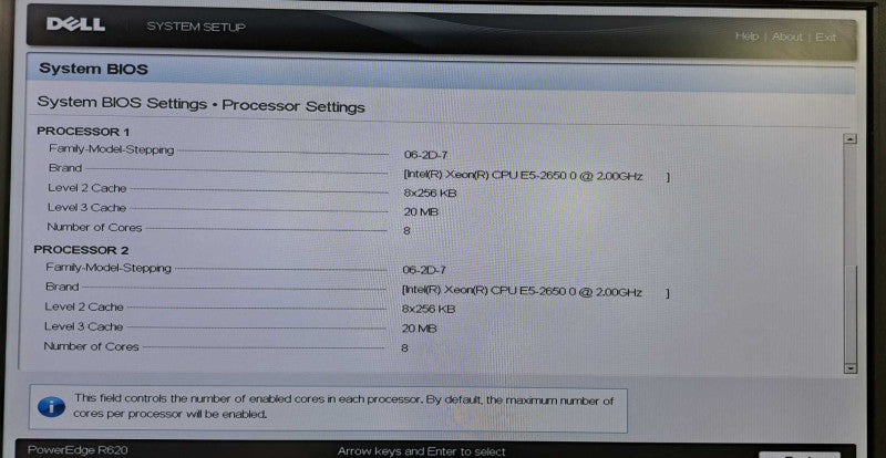 Dell PE R620 2x Xeon E5-2650 @ 2.00GHz 144GB Ram H710P Raid 2x 750W PSU )