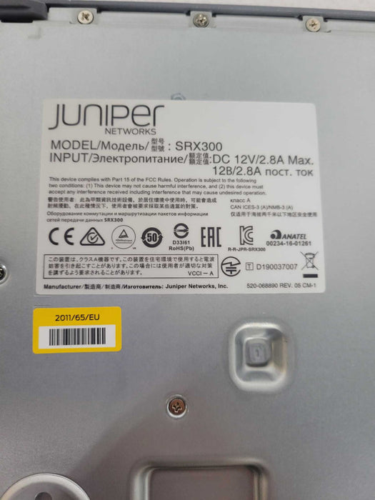 Juniper Networks SRX300 6-Port Security Services Gateway Firewall !