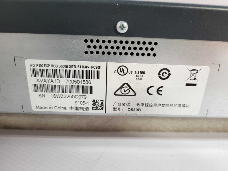 Avaya IPO IP500 Exp Module DS30B with Brackets 700501586 No AC READ $