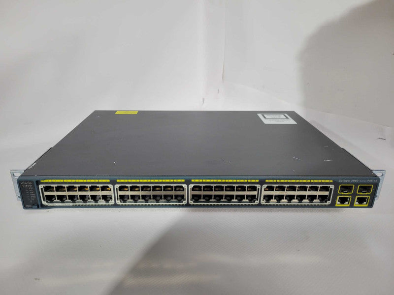 Cisco Catalyst 2960 WS-C2960-48PST-L 48-Port Rack-Mountable PoE Switch Q!