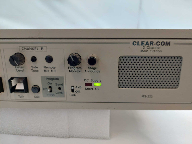 Clear Come 2 Channel Rack Mountable Main Station Model: MS-222