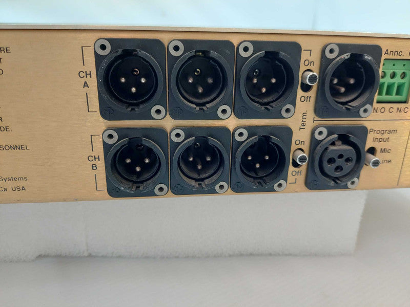 Clear Come 2 Channel Rack Mountable Main Station Model: MS-222