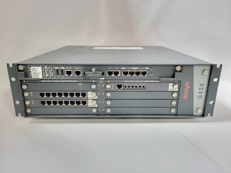 Avaya G450 Media Gateway 2x MM711 1x MM710B $