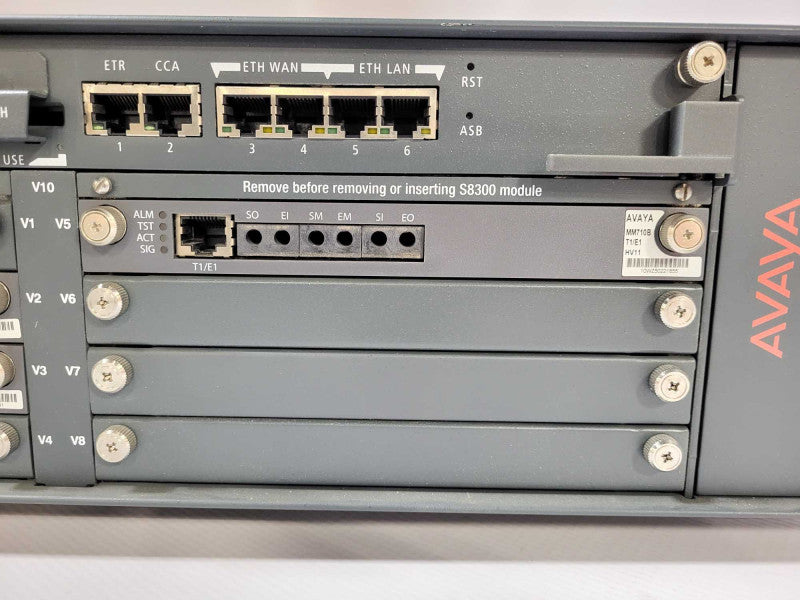 Avaya G450 Media Gateway 2x MM711 1x MM710B $