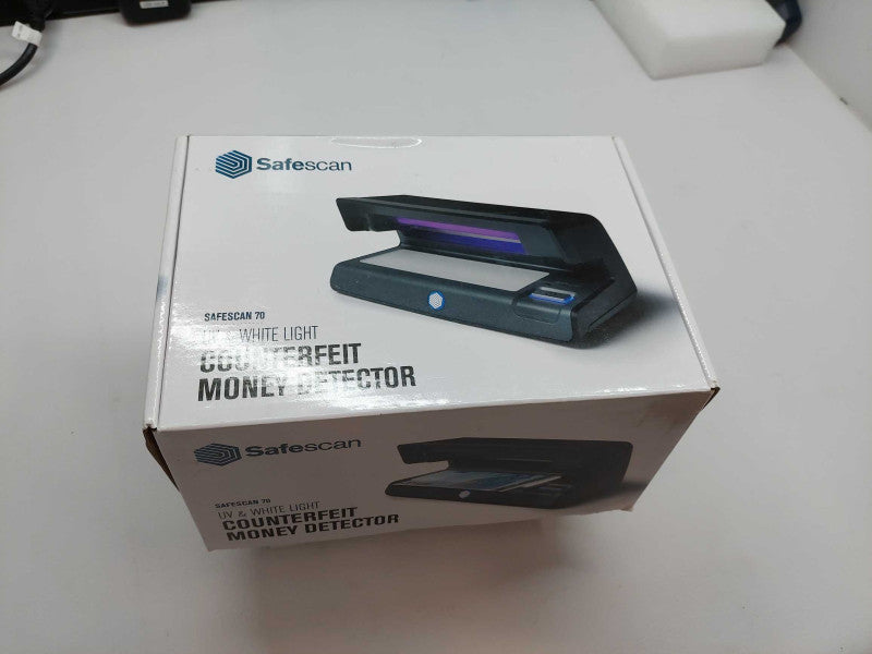 Safe Scan Conterfeit Money Detector UV & White Light  Model: 70 Black