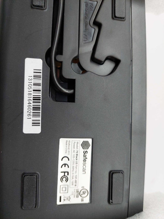 Safe Scan Conterfeit Money Detector UV & White Light  Model: 70 Black