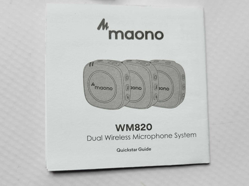 MAONO WM820 A2 Compact Wireless Lavalier Microphone System _