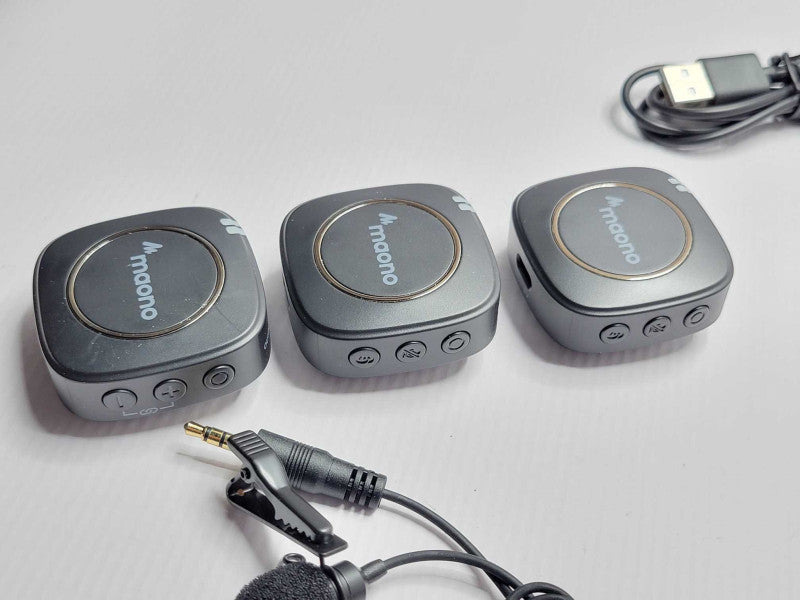 MAONO WM820 A2 Compact Wireless Lavalier Microphone System _