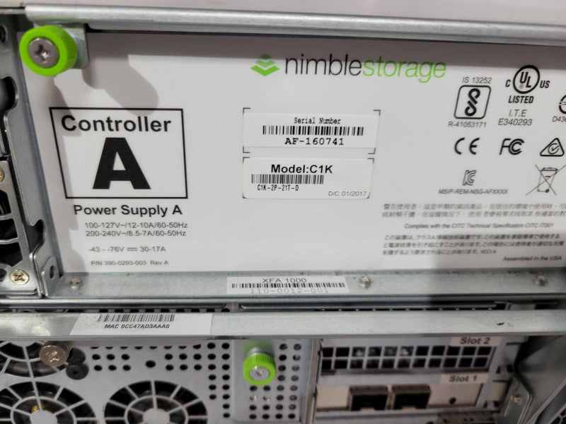 HP Nimble Storage SAN CS1000 C1k NO HDD Included !
