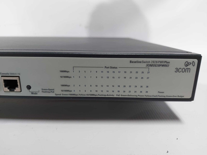 3com Baseline switch 2928-pwr plus 24-Port PoE Managed Gigabit Switch #