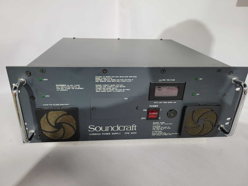 Soundcraft CPS 2000 Console Power Supply, 120VAC READ !