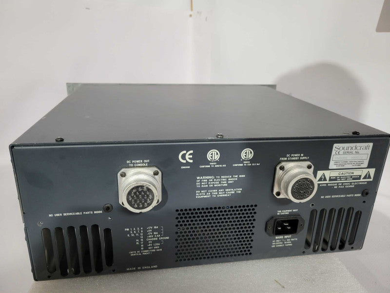 Soundcraft CPS 2000 Console Power Supply, 120VAC READ !