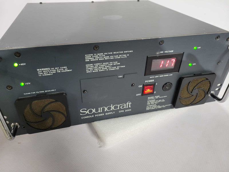 Soundcraft CPS 2000 Console Power Supply, 120VAC READ !