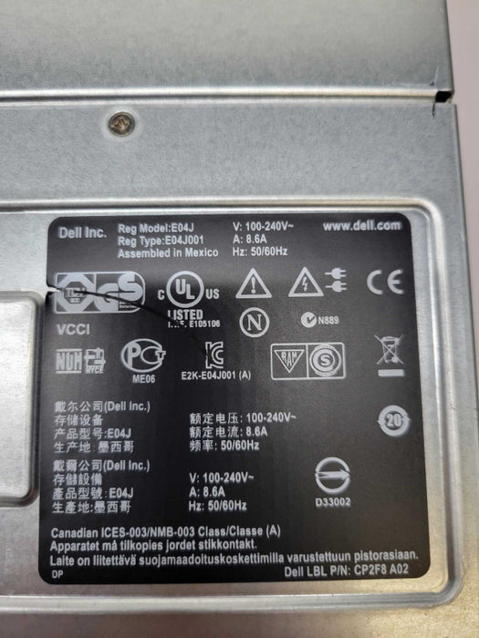 Dell EqualLogic PS4100 E03J 24-Bay 2.5\\" Disk Storage Array w/ 2x E09M001