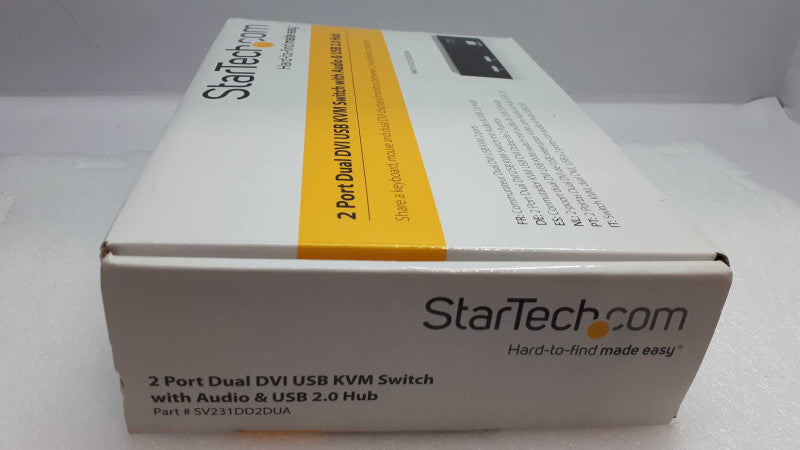 StarTech 2-Port DisplayPort Dual-Monitor KVM Switch - 4K 60Hz New &
