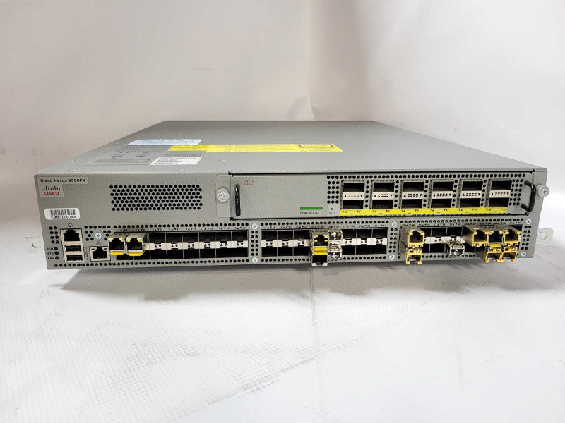 Cisco N9K-C9396PX Nexus Switch w/ N9K-M12PQ 2x AC powers 3x fans $