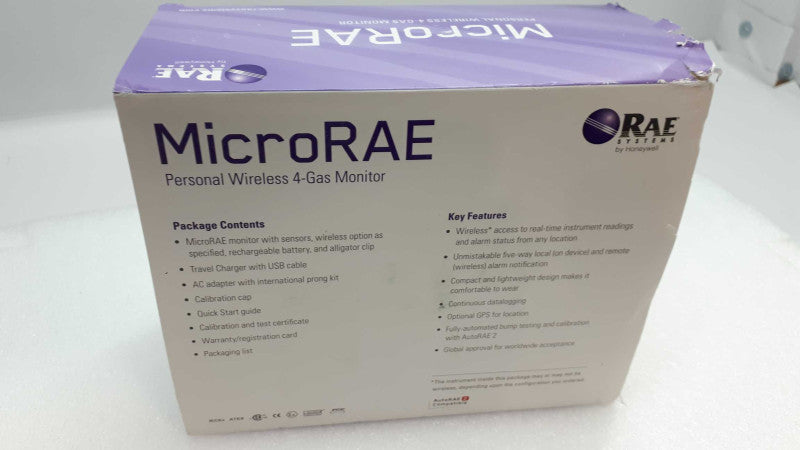 RAE Systems MicroRAE PGM-2602 Diffusion Portable Gas Monitor Bluetooth/WIFI/G &
