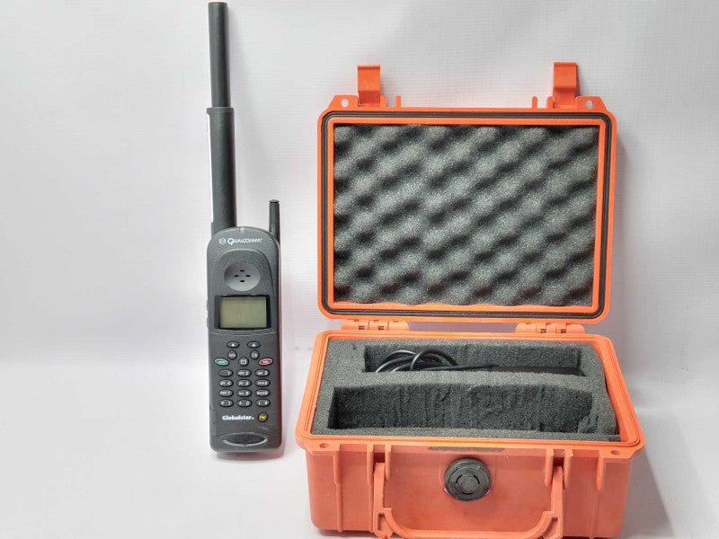 Globalstar GSP-1600 Qualcomm Satellite Phone w/ Pelican Case, Read  Q_