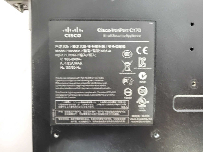 Cisco IronPort C170 V02 Email Security Appliance $