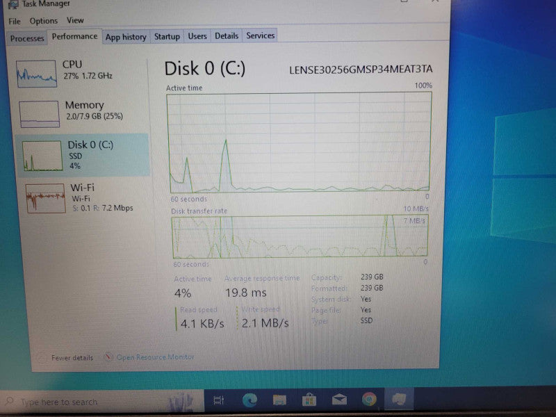 Lenovo ThinkPad E580 i5-7200U @ 2.50GHz, 8GB RAM, 256GB SSD