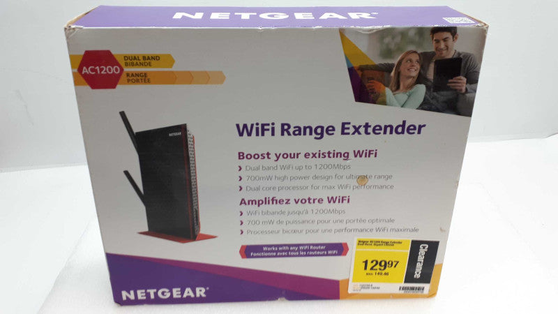 NETGEAR EX6200 Dual Band Wi-Fi Range Extender Model EX 6200 New in Box &