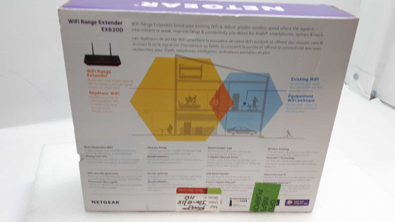 NETGEAR EX6200 Dual Band Wi-Fi Range Extender Model EX 6200 New in Box &