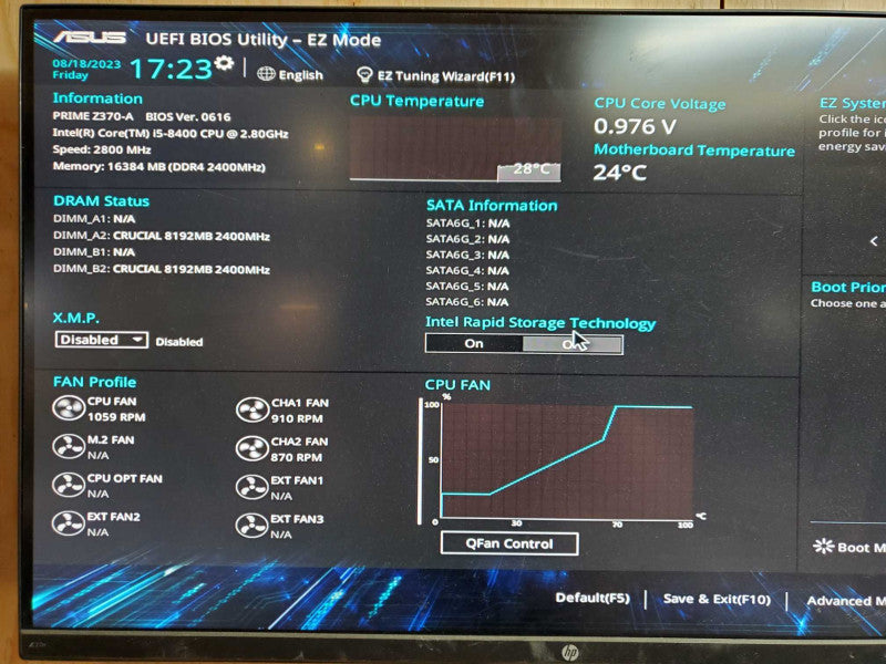 Custom PC - Intel i5-8400 @ 2.80 GHZ 16GB DDR4 500W PSU