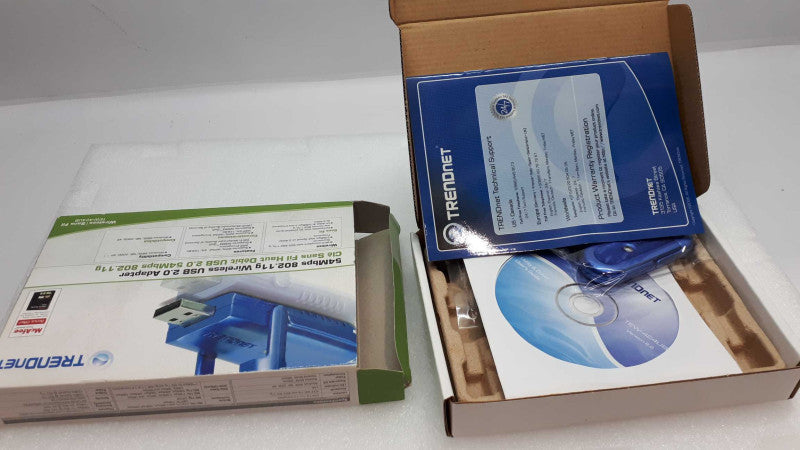 WIRELESS USB 2.0 ADAPTER TRENDNET 54MBPS 802.11G &